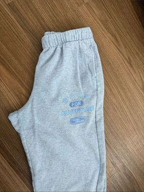 Pacsun Women’s'Born for Adventure' Blue Sweatpants